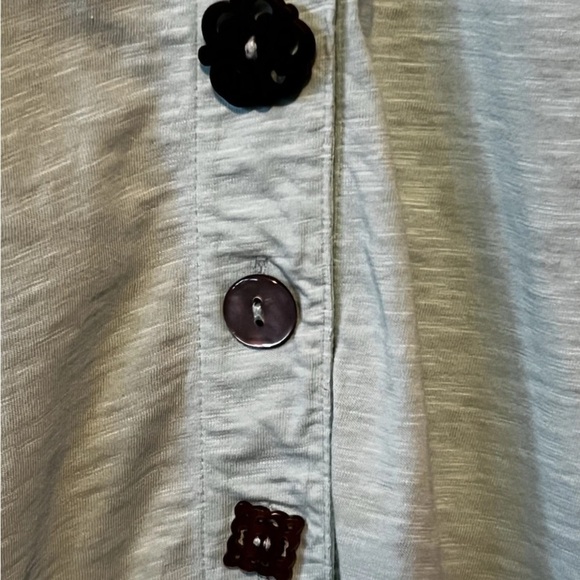 Soft Surroundings Mint Green Sleeveless Collared Button Down Lightweight Blouse - Picture 6 of 9